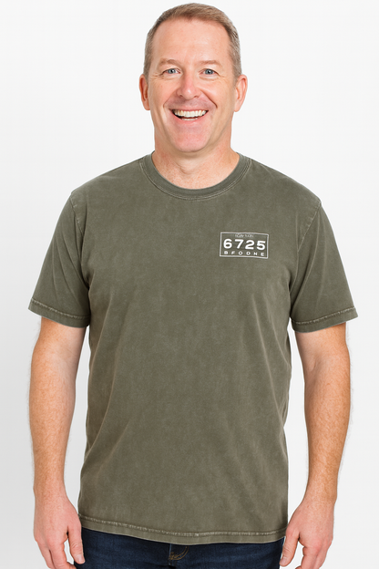 Salty Locals 6725 Broome Men's Tee - Stone Washed