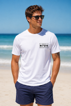 Men's Shark 3 Circles T-Shirt - White | 6725 Broome front model image