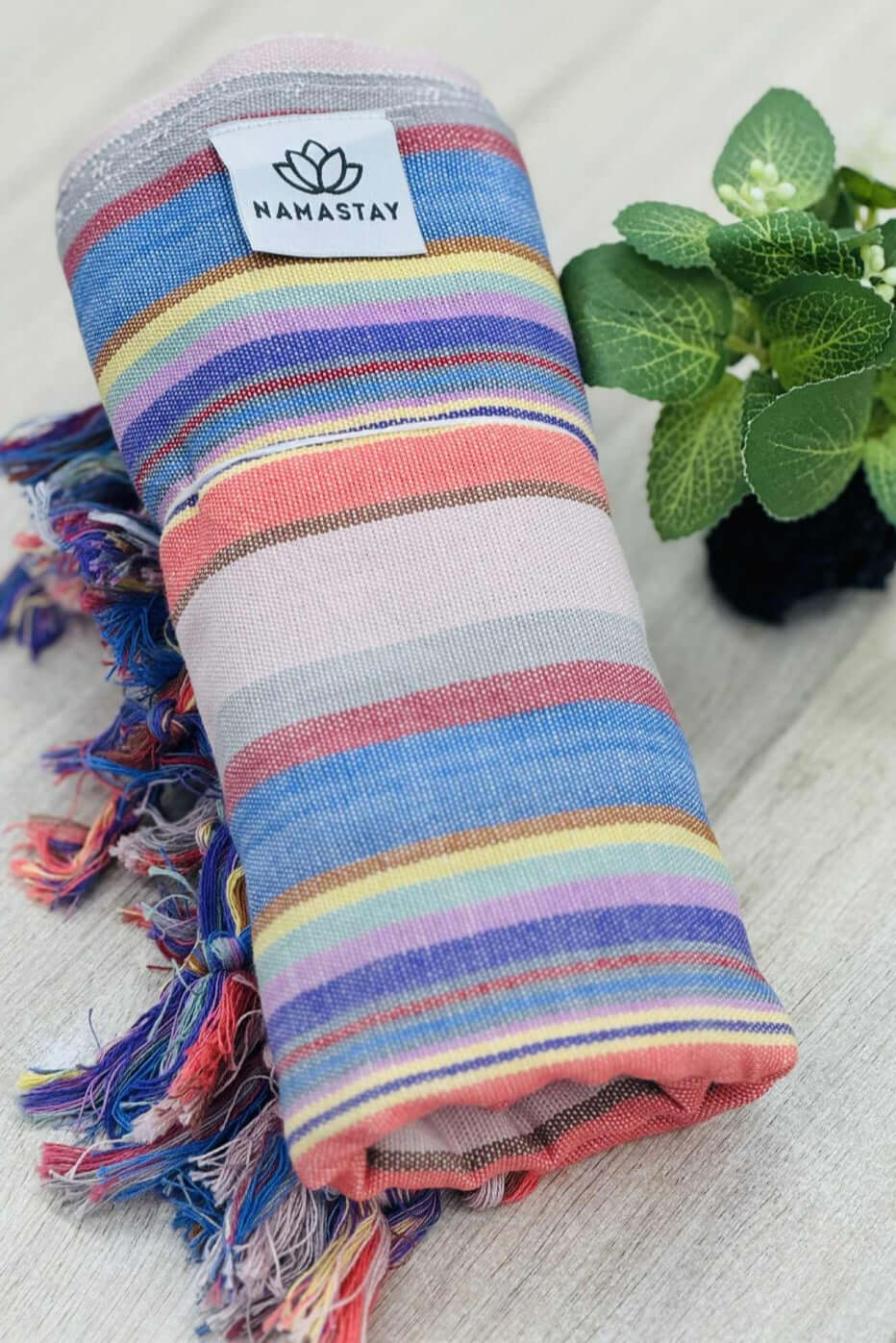 Namastay Beach Sarong Multi-Color Turkish Towel