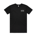 Men's "Salty Locals" Shark T-Shirt - Black | 6725 Broome shown in black, featuring a simple design on the front.