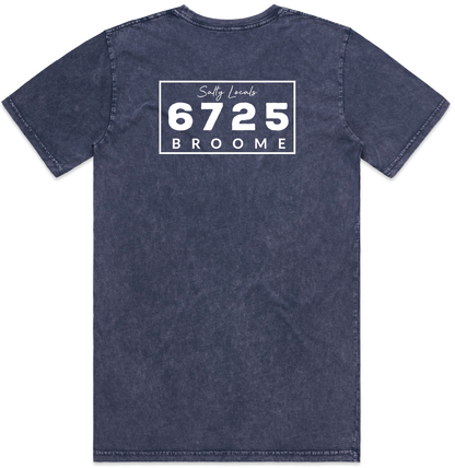 Salty Locals 6725 Broome Men's Tee - Stone Washed