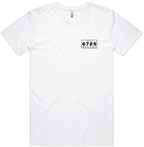 Men's Shark 3 Circles T-Shirt - White | 6725 Broome front chest logo image
