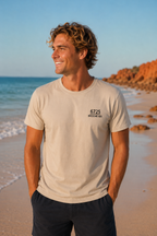 Men's 6725 Broome Barrells Crab Tee – Beige