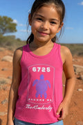 Girls Kids Tank Top 6725 Kimberley Sea Turtle - Pink